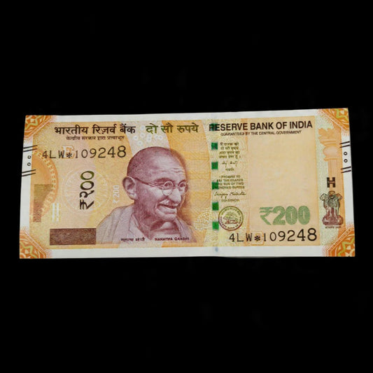 Rs 200 Star Note Serial 109248 Governor Sanjay Malhotra - Collection Bazzar