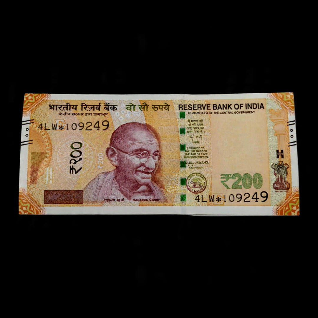 Rs 200 Star Note Serial 109249 Governor Sanjay Malhotra - Collection Bazzar