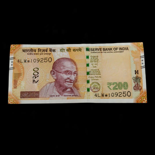 Rs 200 Star Note Serial 109250 Governor Sanjay Malhotra - Collection Bazzar