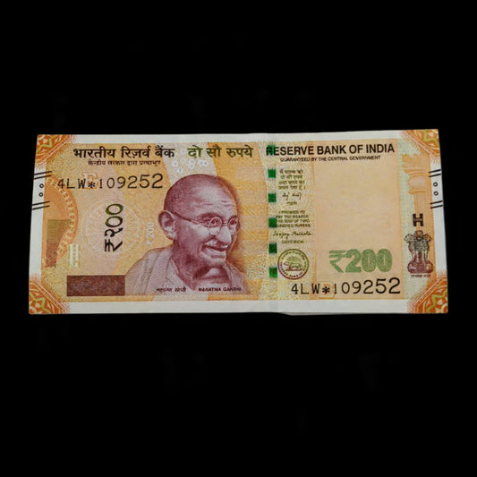 Rs 200 Star Note Serial 109252 Governor Sanjay Malhotra - Collection Bazzar