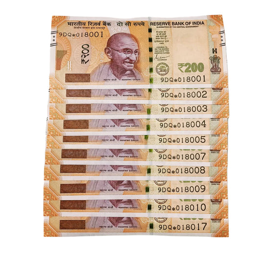 Rs 200 Star Note lot fancy New Series  Collectible - Collection Bazzar
