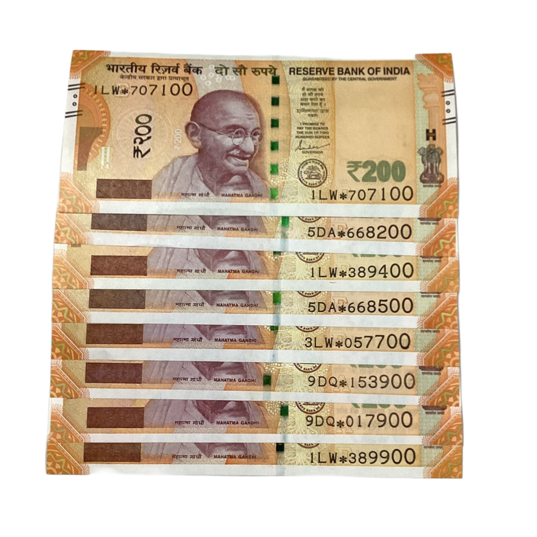 Rs 200 Star Notes lot fancy New Series  Collectible each note price 450 - Collection Bazzar