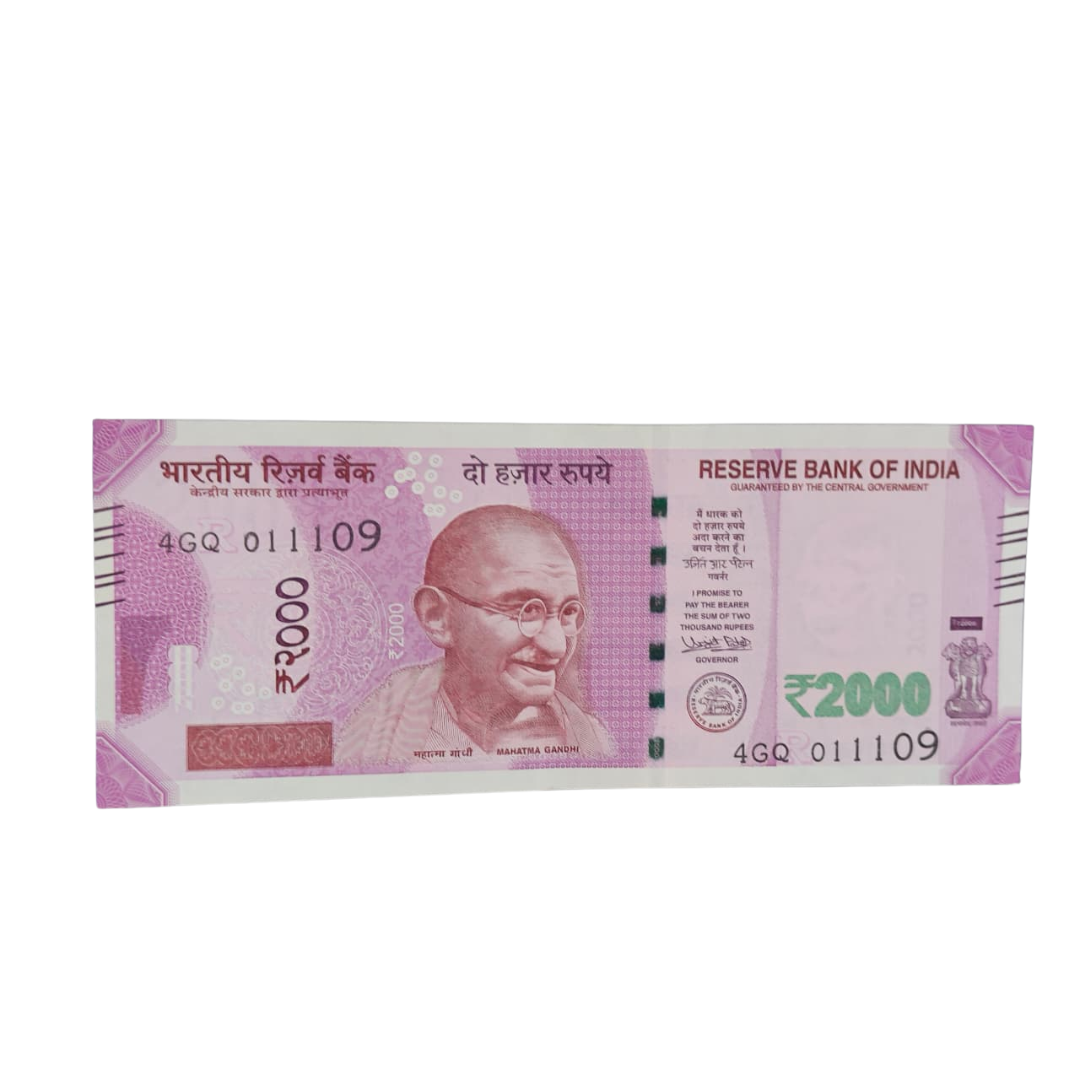 Rs 2000 new birthday 01.11.09 number governor urjit patel excellent condition - Collection Bazzar