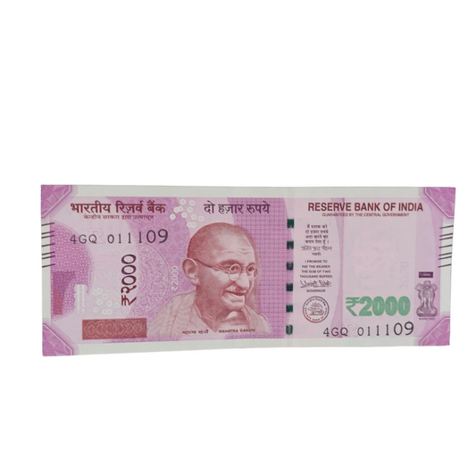 Rs 2000 new birthday 01.11.09 number governor urjit patel excellent condition - Collection Bazzar