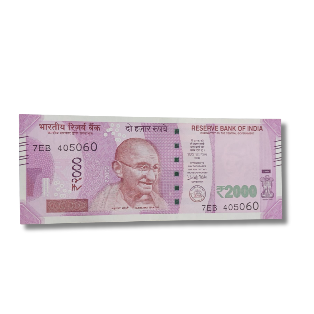 Rs 2000 new 405060 straight ladder governor urjit patel excellent condition - Collection Bazzar