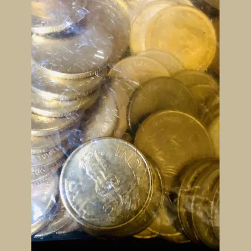 Rs 5 Acharya Tulsi Birth Cenetary Seal Packet 100 coin Pouch Mumbai Mint - Collection Bazzar