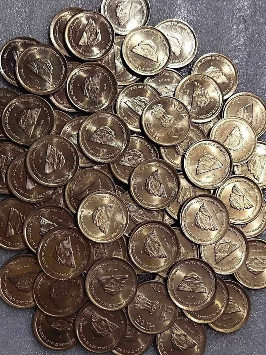 5 Rupees Commerative Coin Allahabad High Court Scare rare Mint Gem BUNC qty 💯 PC's - Collection Bazzar
