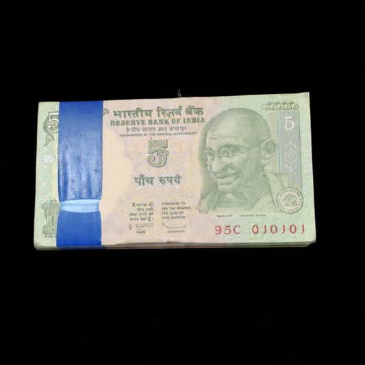Rs 5 Birthday Anniversary Notes Packet extremely rare Serial Series 010101  1 jan 2001 - Collection Bazzar