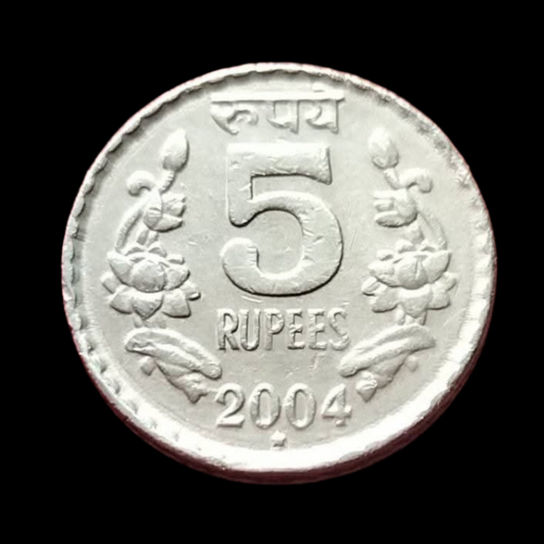 Rs 5 Coin Year 2004 Hyderabad mint - Collection Bazzar