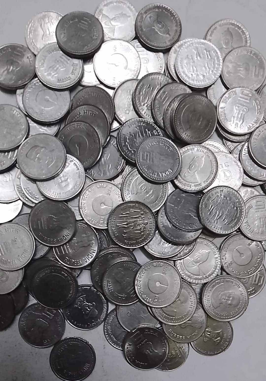 5 Rupees Commerative Coin Multy Variety Top Condition qty 💯 PC's rare - Collection Bazzar
