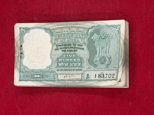 Rs 5 Fafda Serial Packet  1 Note Miss H.V.R. Iyengar - Collection Bazzar