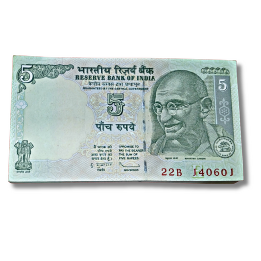 ₹5 Gandhi Birthday Note Packet – 14 June 2001 - Collection Bazzar