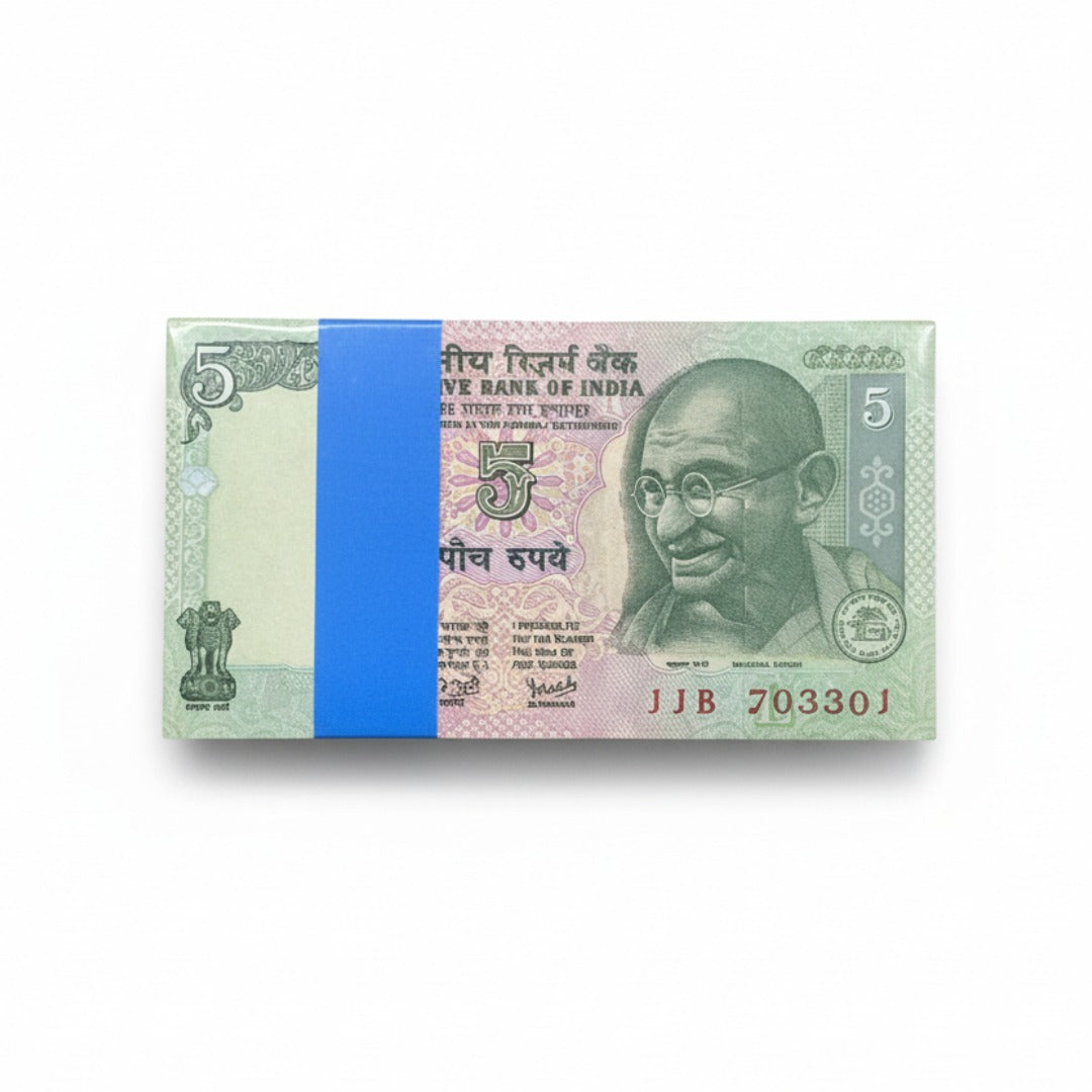 Rs 5 Gandhi Note Packet 703301 with 703307 Mirror | Governor YV Reddy - Collection Bazzar