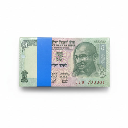 Rs 5 Gandhi Note Packet 703301 with 703307 Mirror | Governor YV Reddy - Collection Bazzar