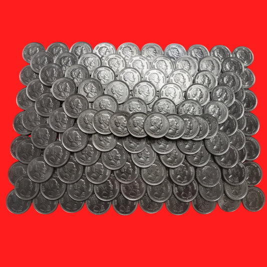 Rs 5 Indira gandhi 200 coins lot copper nickel (Indira 1917-1984) - Collection Bazzar