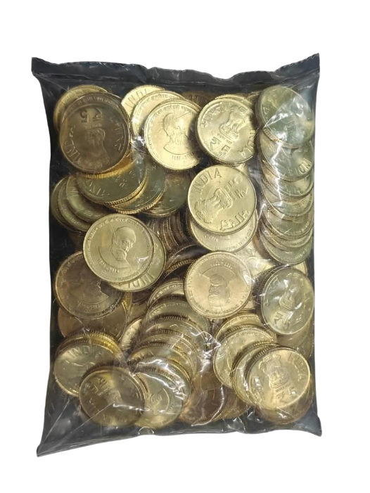 Rs 5 Coin Jamshedji Tata Commemorative Coin – Pack of 100 | Rare Collector’s Edition - Collection Bazzar
