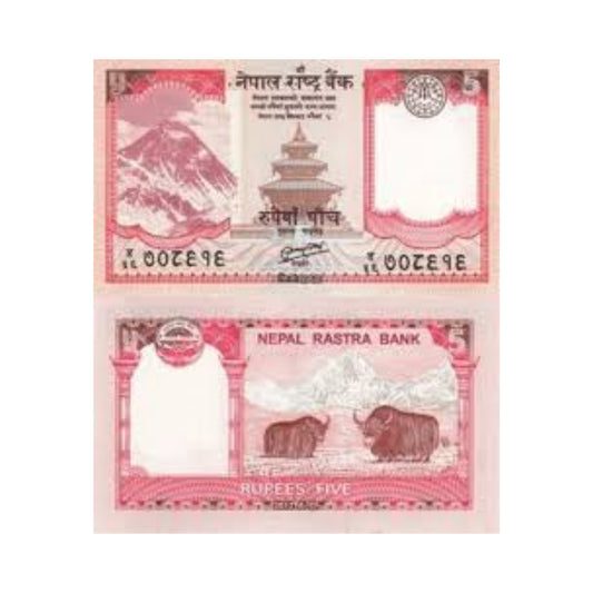 Rs 5 Nepal unc condition - Collection Bazzar
