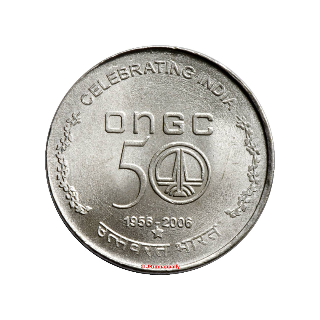 Rs 5 Coin ONGC Celebrating India Commemorative Coin | Rare Collectible - Collection Bazzar
