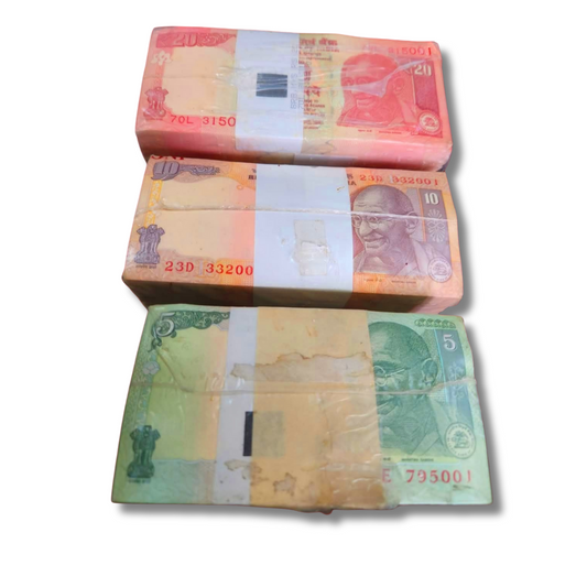 Old Rs 5, Rs 10, Rs 20 Sealed Pack Set | Extremely Rare | GEM UNC Condition | - Collection Bazzar