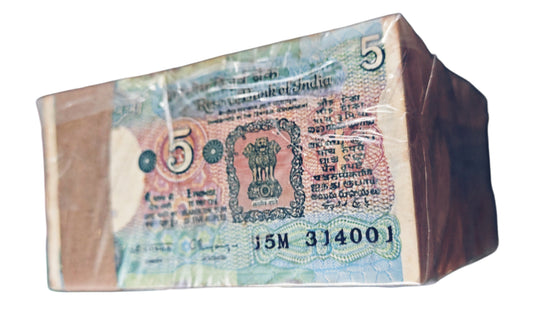 Rs 5 Tractor RIM Different Prefix ten serial Packet | 10 Pack Bundle | Rare Prefix Collection - Collection Bazzar