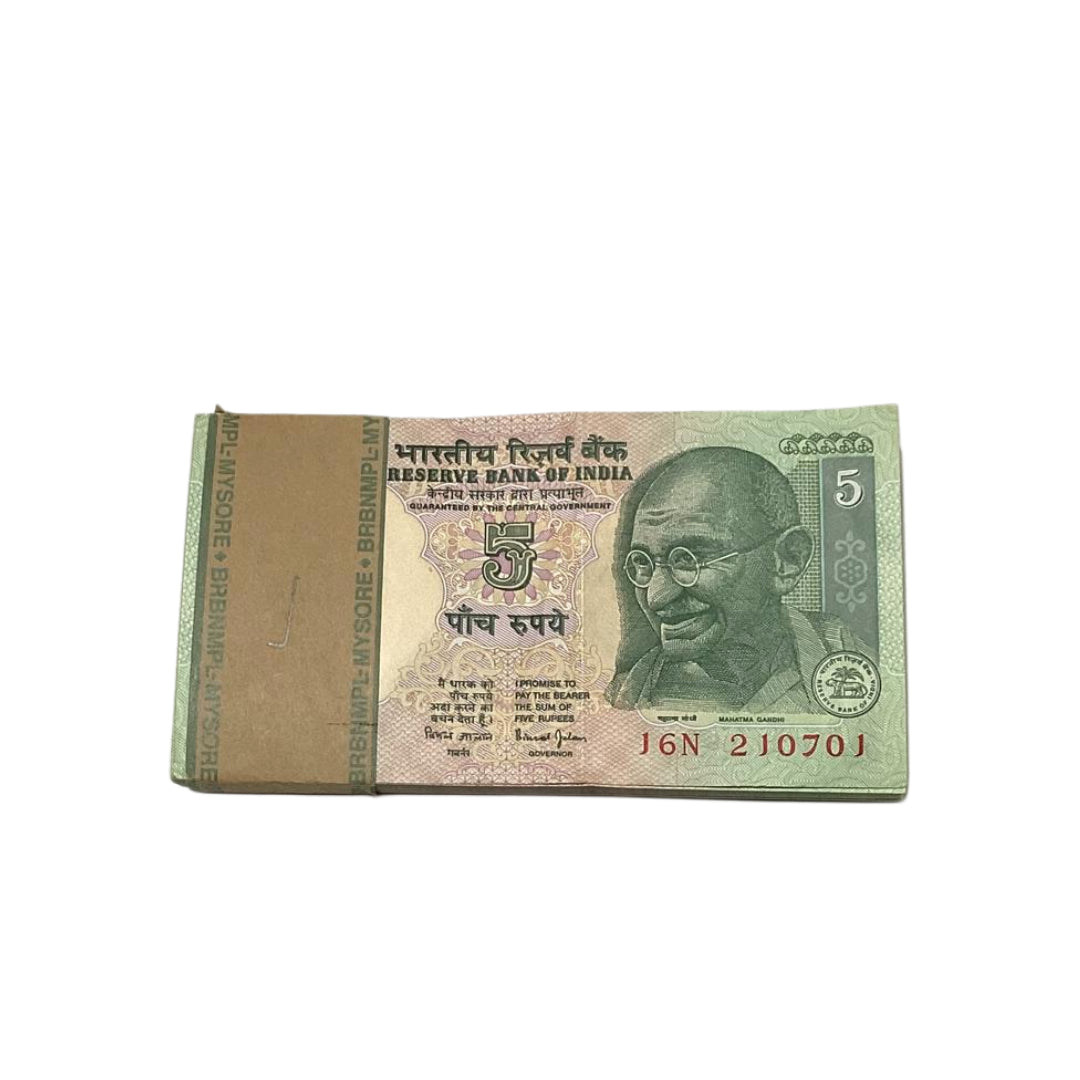 Rs 5 birthday packet 210701 governor bimal jalan rare collectible - Collection Bazzar
