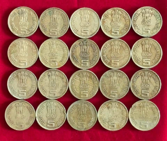 LAL BAHADUR SHASTRI 5RS COIN

CONDITION - AS PER IMAGE 20 Piece Rare Coin - Collection Bazzar