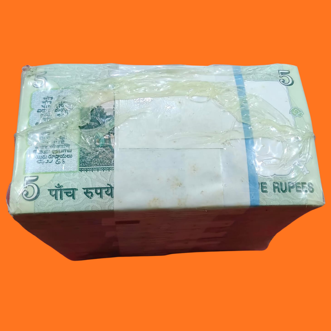 Rs 5 gandhi issue serial birthday date ream 14B 291001 Unknown Gov - Collection Bazzar