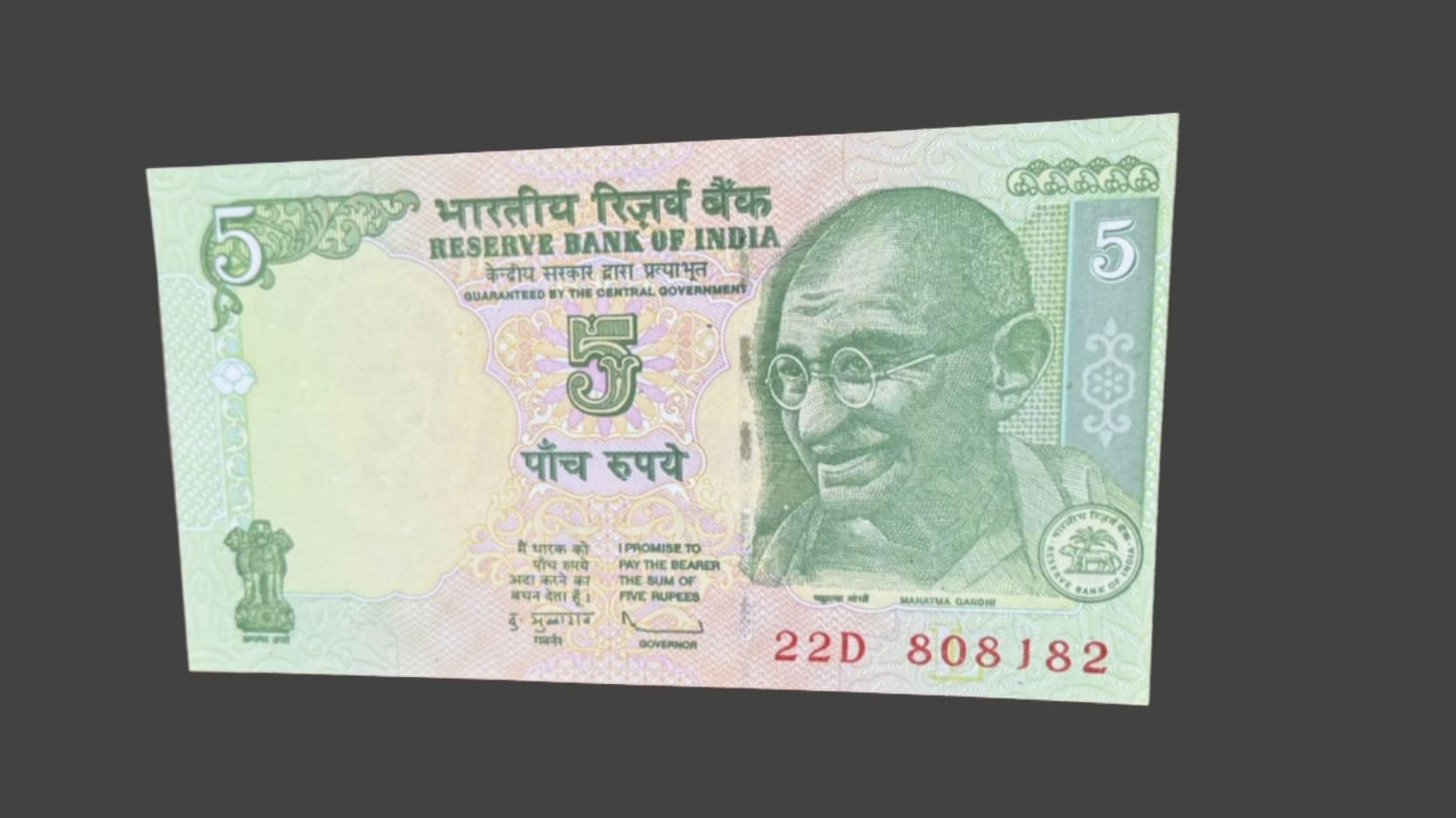 Rs 5 note 808182 continuous number collectible - Collection Bazzar