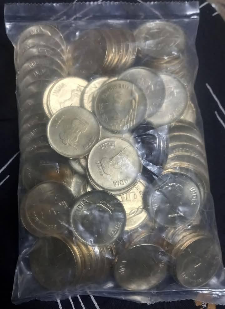 Rs 5 rain drop noida mint coin packet year 2021 rare - Collection Bazzar