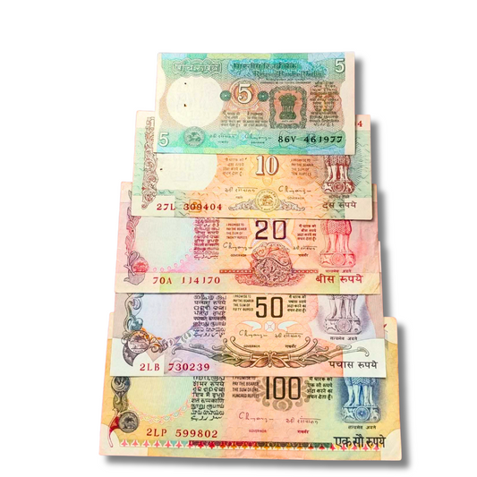 Rs 5.10.20.50.100. note 

C Rangarajan governor set unique - Collection Bazzar
