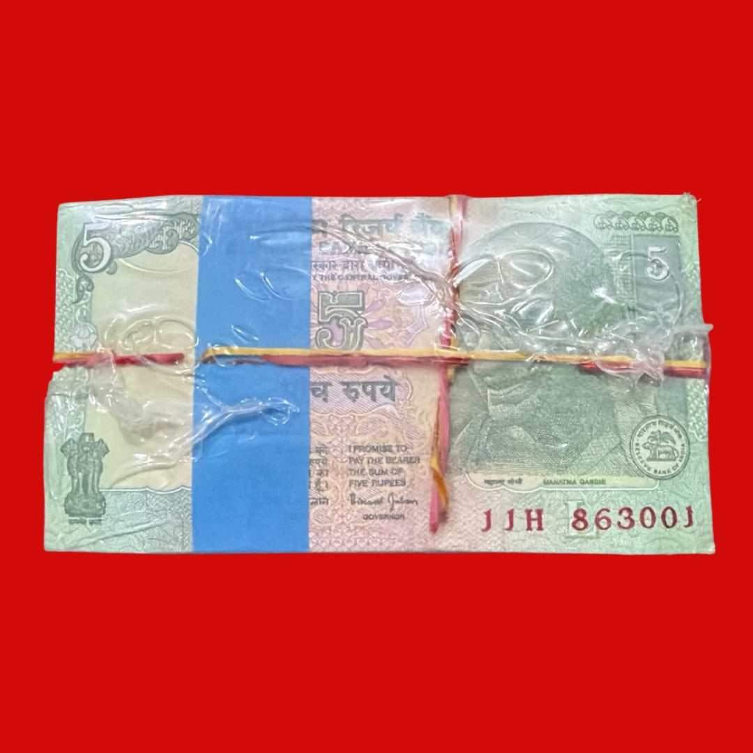 Rs 5 tractor gandhi serial RBI seal peck rim

bimal jalan governor extremely rare - Collection Bazzar