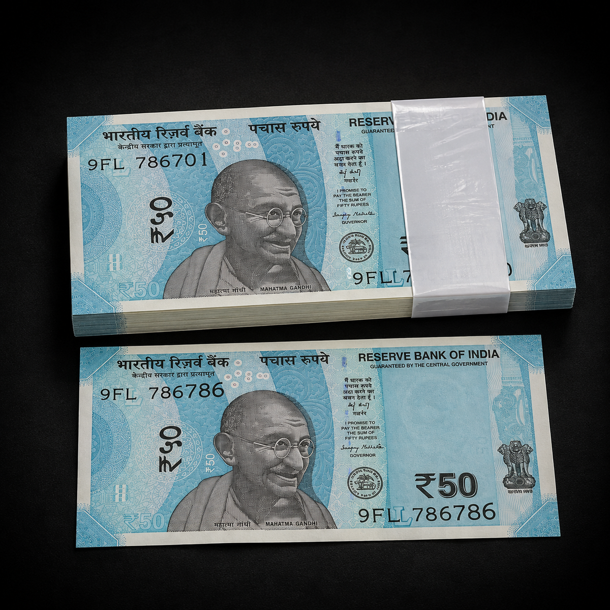 Rs 50 New Packet 786701 Included 786786 Doubling Number - Collection Bazzar