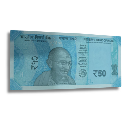 Rs 50 Note Error Note Without Serial Number - Collection Bazzar