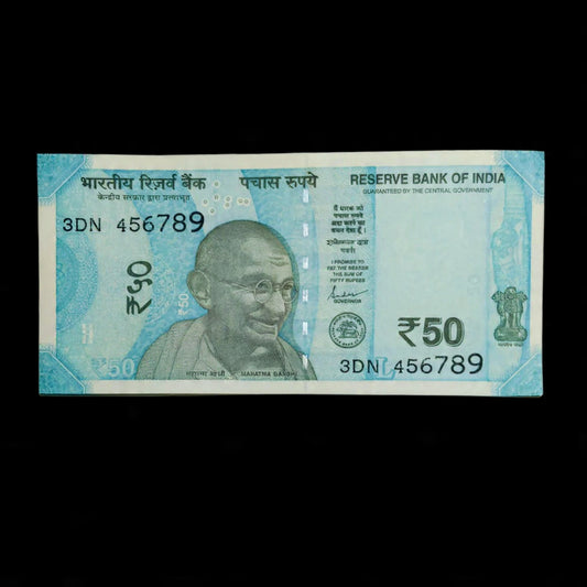 Rs 50 Note Serial 456789 Ladder Number Limited Time Offer - Collection Bazzar