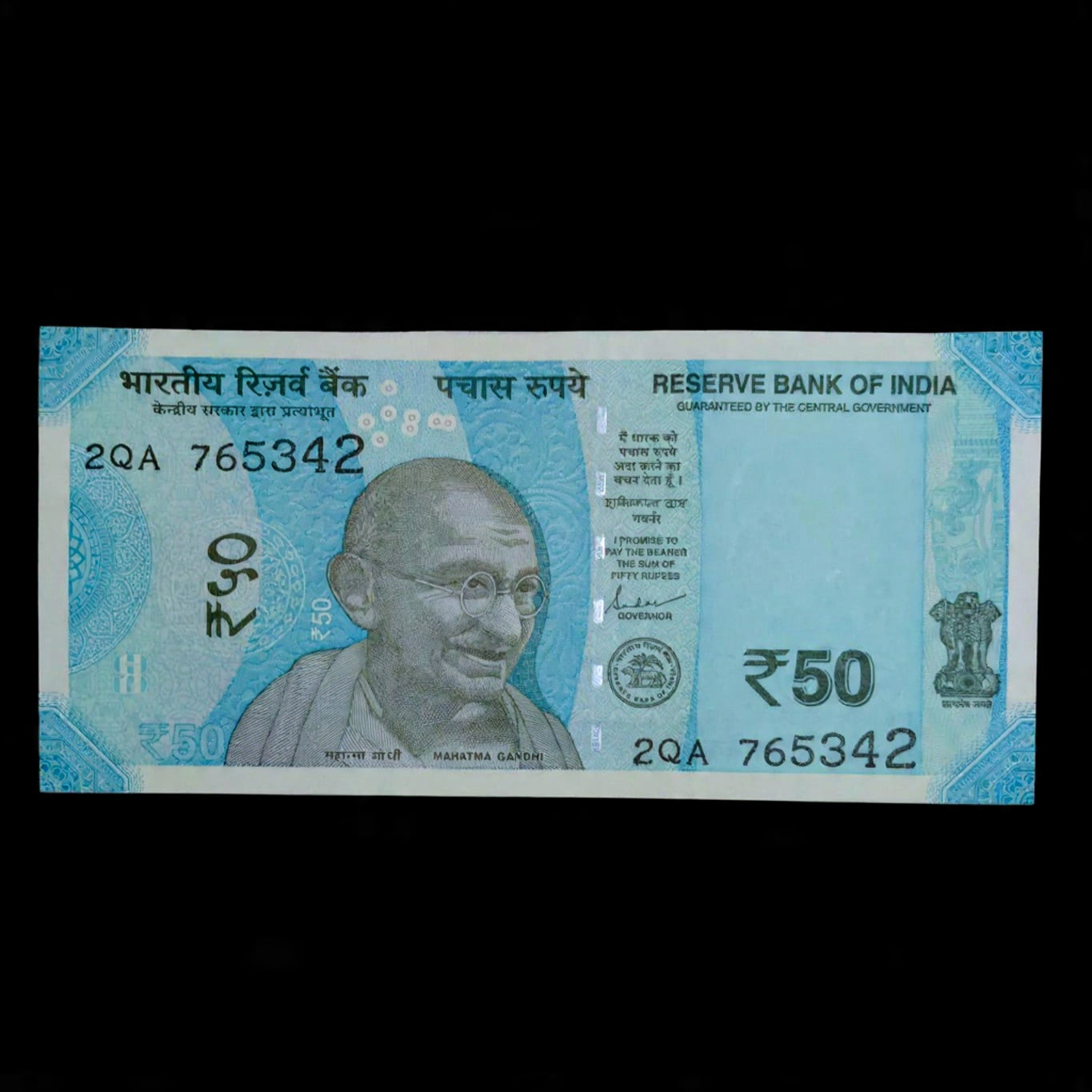Rs 50 Note Serial 765342 Jumbled Ladder Number at Budget Price - Collection Bazzar