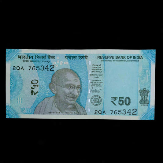 Rs 50 Note Serial 765342 Jumbled Ladder Number at Budget Price - Collection Bazzar