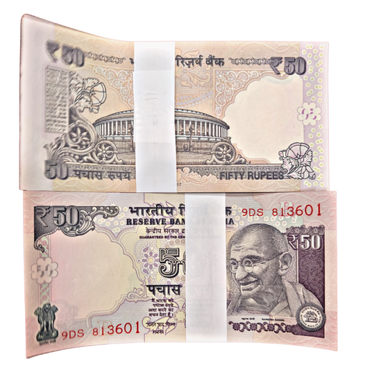 Rs 50 Old Note Packet – 100 Notes | Governor Urjit Patel - Collection Bazzar