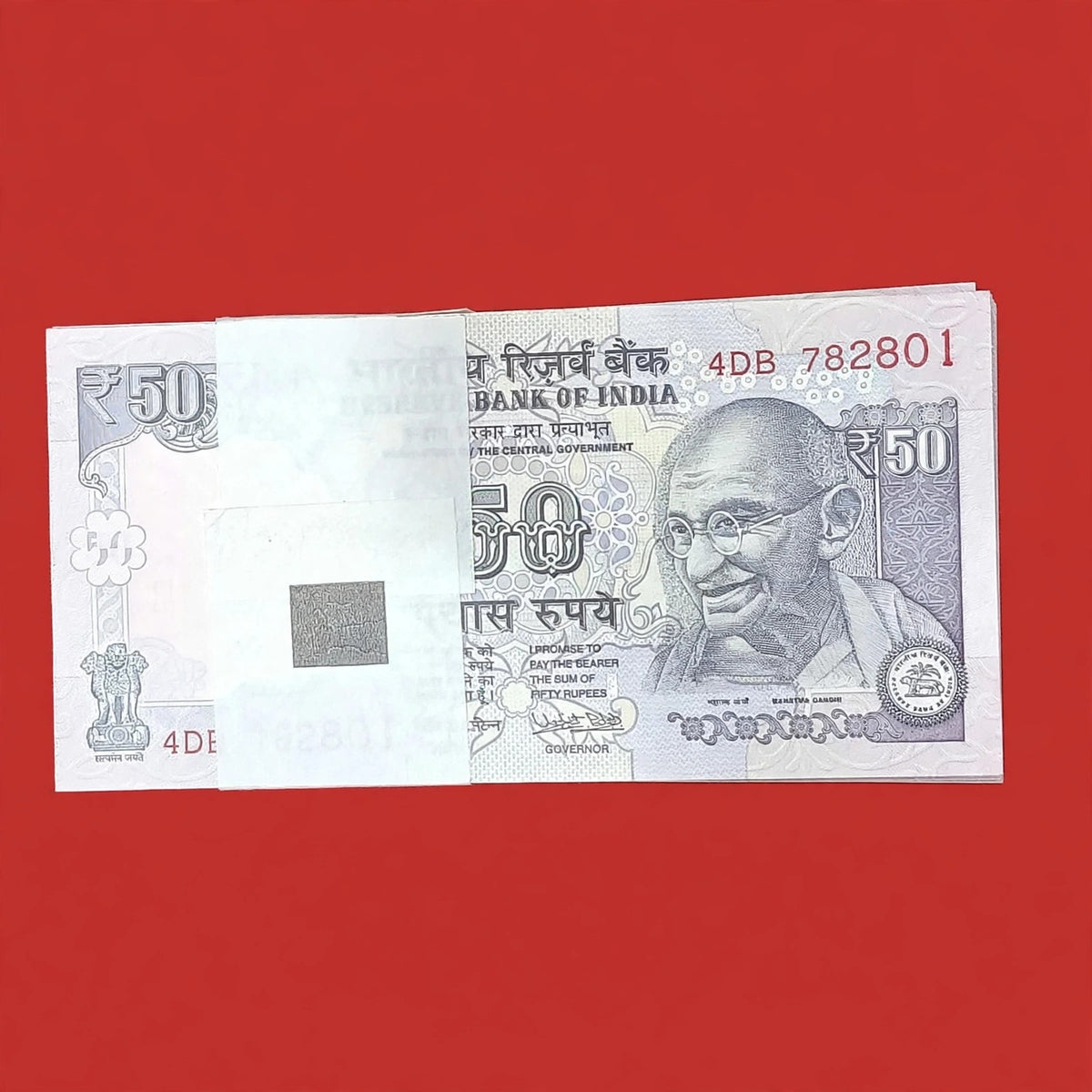 Rs 50 Old Packet Parliament Governor Urjit Patel Unc Condition - Collection Bazzar