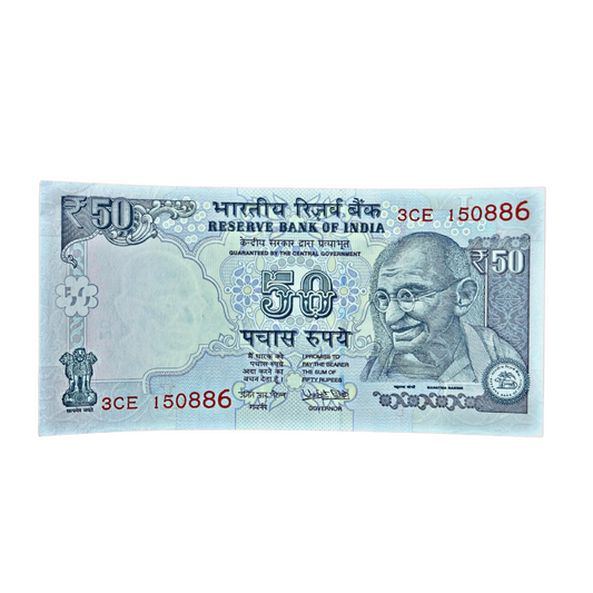 Rs 50 Old Telescopic 150886 Urjit Patel Excellent Condition - Collection Bazzar