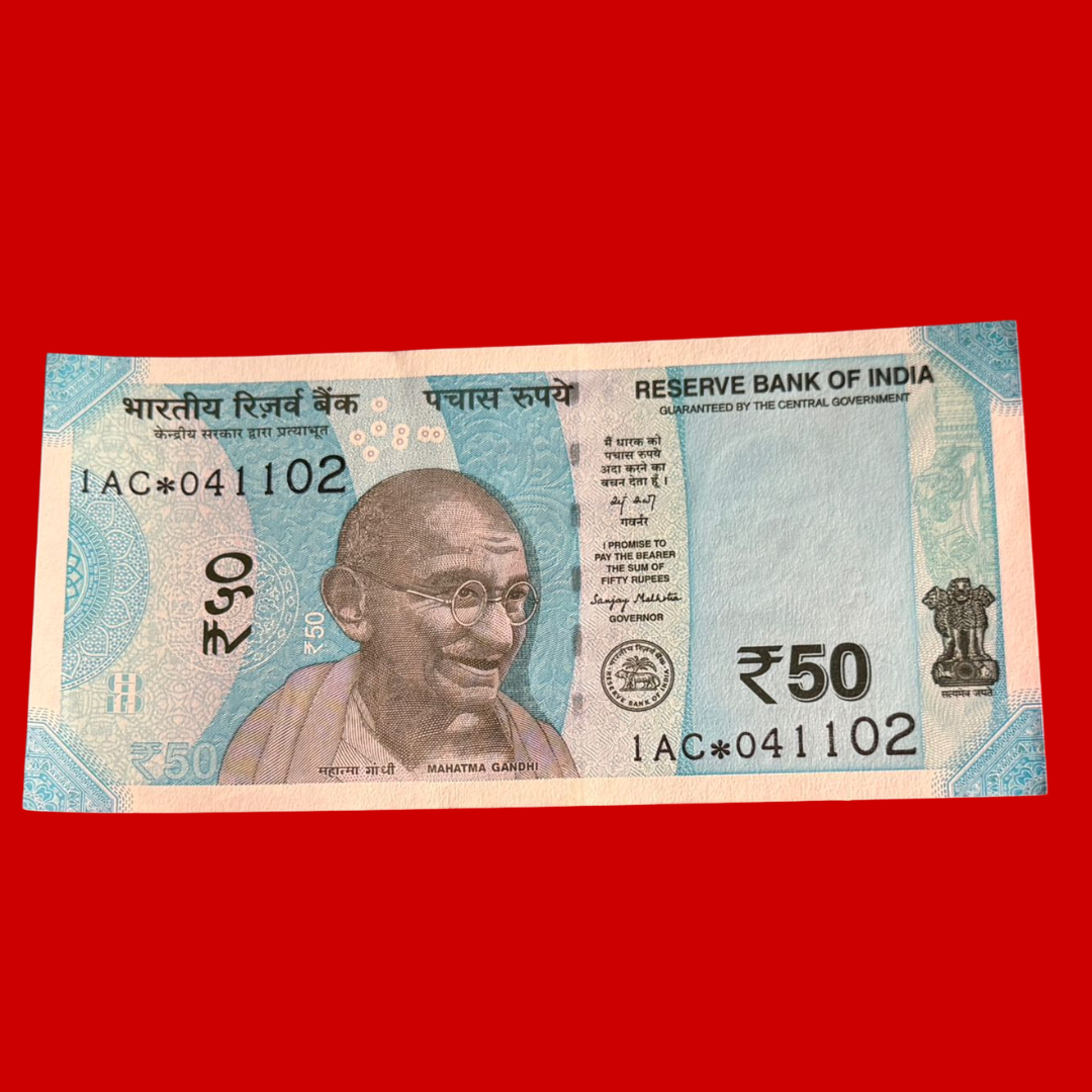 Rs 50 Star Birthday & Anniversary 041102 - 4 Nov 2002 Collectible - Collection Bazzar