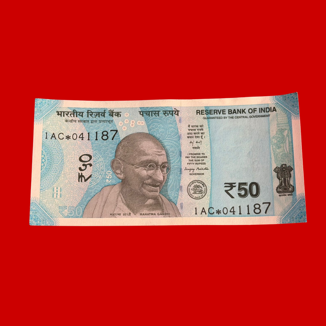 Rs 50 Star Birthday & Anniversary 041187- 4 November 1987 Collectible - Collection Bazzar