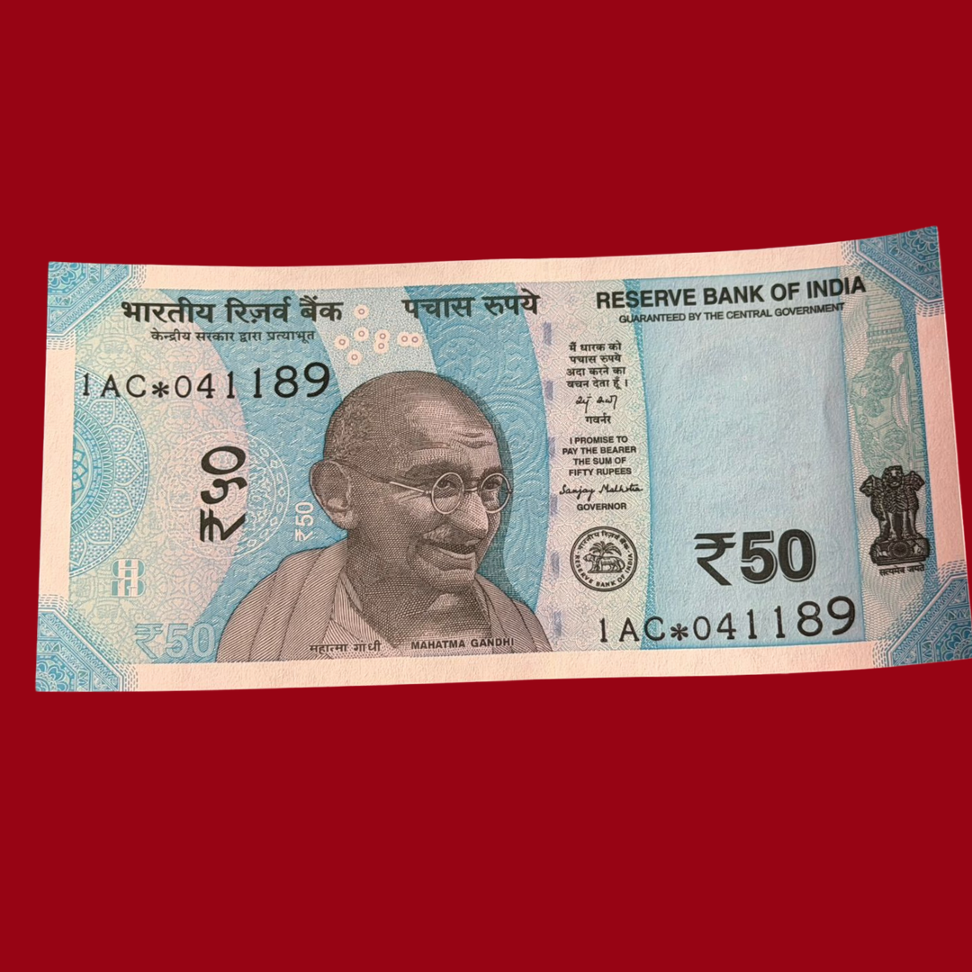Rs 50 Star Birthday & Anniversary 041189 - 4 November 1989 Collectible - Collection Bazzar