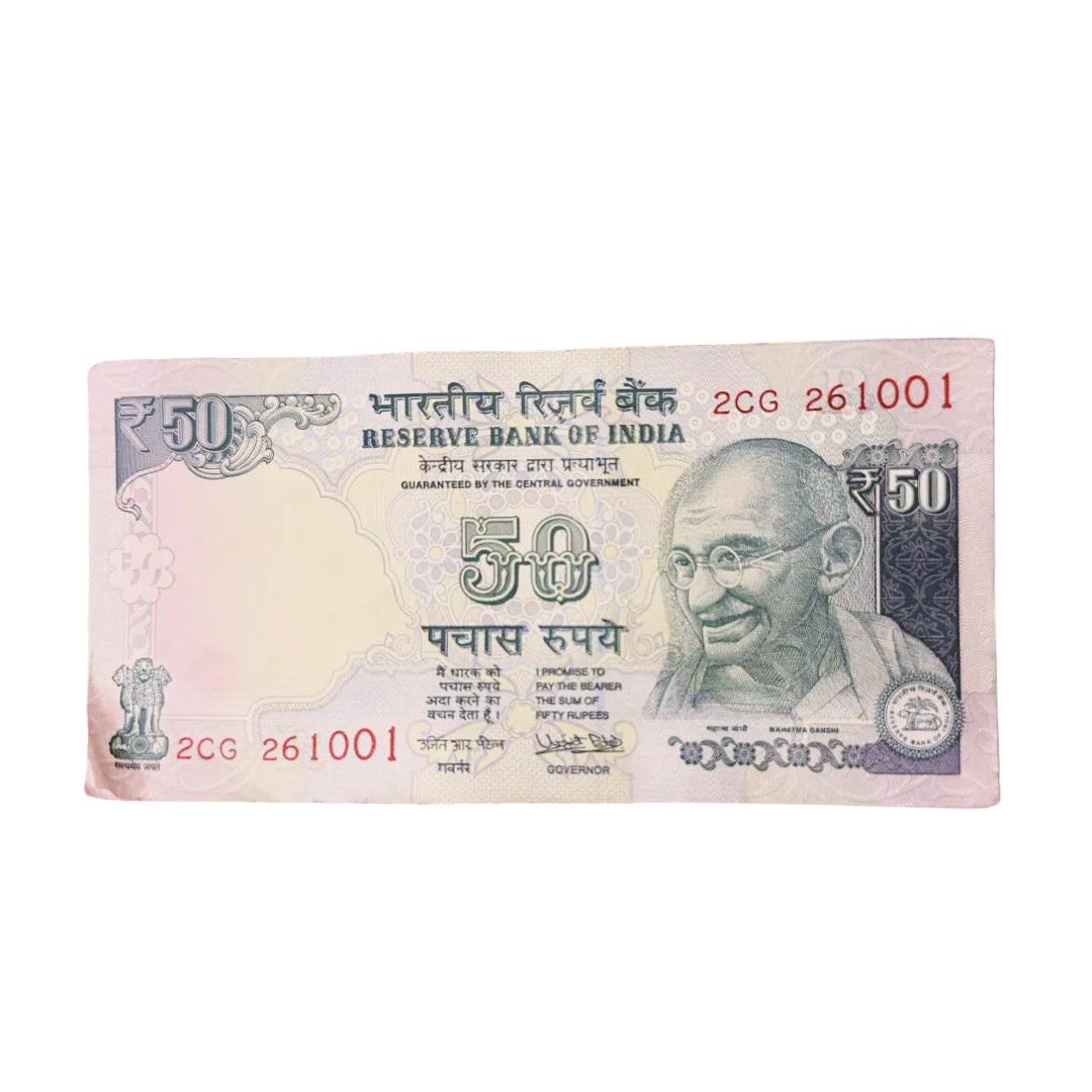 Rs 50 telescopic birthday packet 26.10.01 gov urjit patel rare collectible - Collection Bazzar