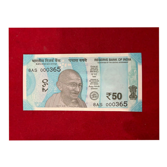Rs 50 note 000365 days in a year 365 collectible - Collection Bazzar