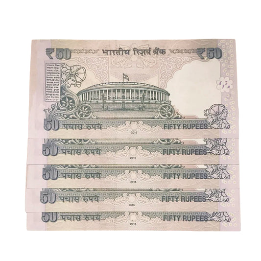 Rs 50 old star notes starting 108 holy number  rare collectible each note price - Collection Bazzar