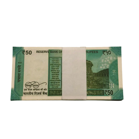 Rs 50 serial packet 000001 lower number gov shaktikant das rare collectible - Collection Bazzar