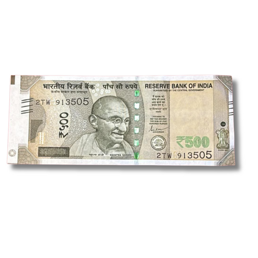 Rare ₹500 Big Size Error Note – Extra Paper | UNC Condition | Hard to Find - Collection Bazzar