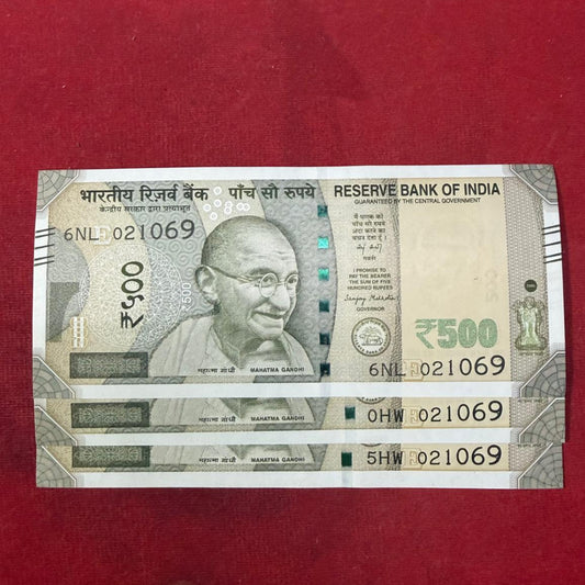 Rs 500 Birthday & Anivarsary Note Gandhi Jayanti 021069 Each Note Price - Collection Bazzar