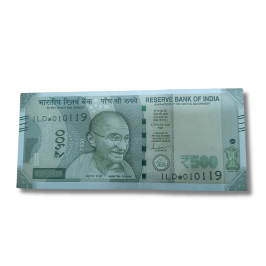 Rs 500 Birthday Star 01.01.19 Governor Shaktikant Das UNC Condition - Collection Bazzar