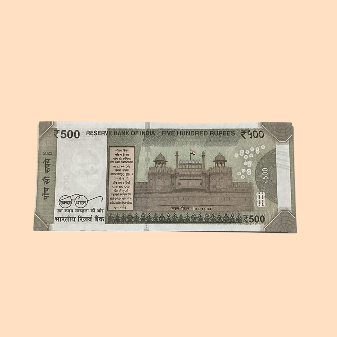 Rs 500 Note Error or Misprint Serial 923200| Paper Cutting Rare Collectible - Collection Bazzar